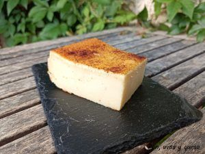 tarta de arroz - pan uvas y queso