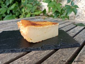 tarta de arroz - pan uvas y queso