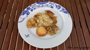 patatas a la importancia en crock pot- pan uvas y queso