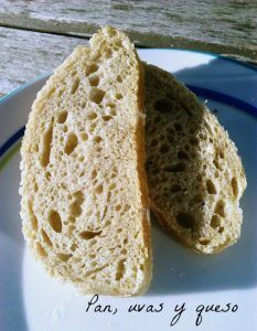 chapata con centeno - pan uvas y queso