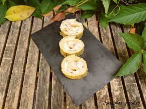 rollo tortilla - pan uvas y queso