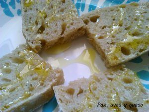 pan payes - pan uvas y queso