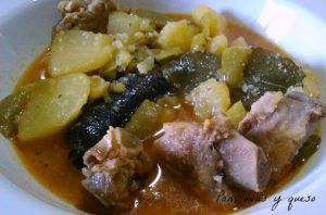 olla alcorina - pan uvas y queso