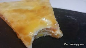 pizza parigina - pan uvas y queso
