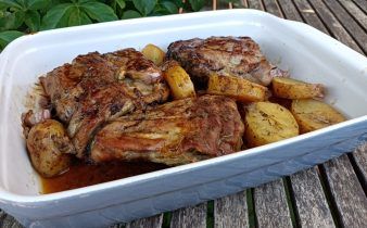 costillas cerdo salsa agridulce crockpot - pan uvas y queso