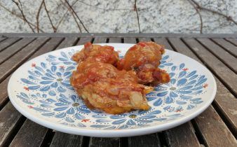 pollo a la italiana - pan uvas y queso