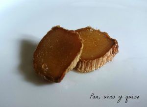 jengibre confitado - pan uvas y queso
