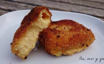 leche frita - pan uvas y queso
