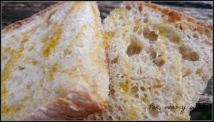 baguettes con masa fermentada - pan uvas y queso
