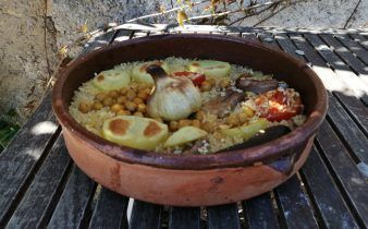 arros passetjat de onda - pan uvas y queso