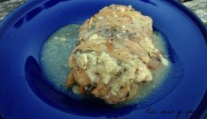 cachopo de bonito crockpot - pan uvas y queso