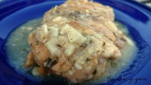 cachopo de bonito crockpot - pan uvas y queso