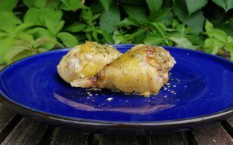 pollo con leche crockpot - pan uvas y queso
