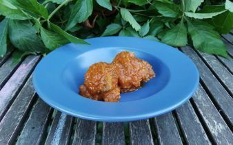 pollo con tomate crockpot - pan uvas y queso
