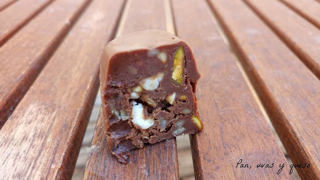 bombones helados - pan uvas y queso