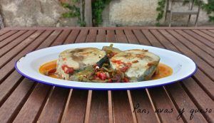 bonito con pimientos crockpot - pan uvas y queso