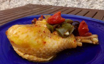pollo mediterranea crockpot-pan uvas y queso