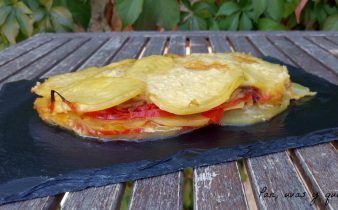 pastel de patatas en crockpot - pan