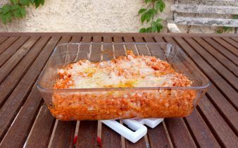 arroz a la italiana - pan uvas y queso