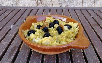 bacalao dorado en thermomix - pan uvas y queso