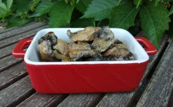 champiñones strogonoff en crock pot - pan uvas y queso