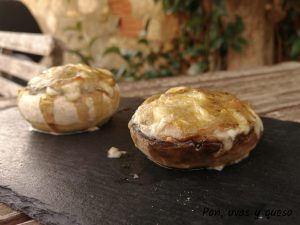 champiñones rellenos thermomix- pan uvas y queso