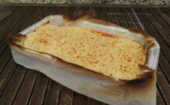 lasaña de bacalao thermomix - pan uvas y queso