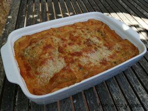 lasaña de champiñones thermomix - pan uvas y queso