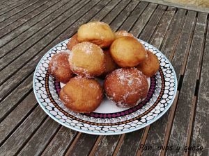 berlinas de chocolate en thermomix - pan uvas y queso