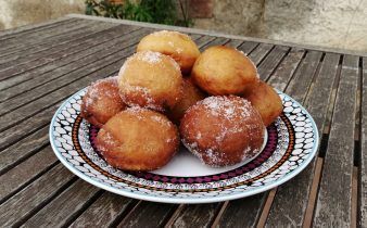 berlinas de chocolate en thermomix - pan uvas y queso
