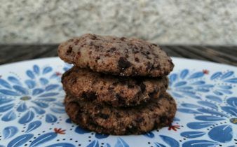 Galletas de chocolate - pan uvas y queso