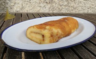 brazo de naranja portugués thermomix - pan uvas y queso