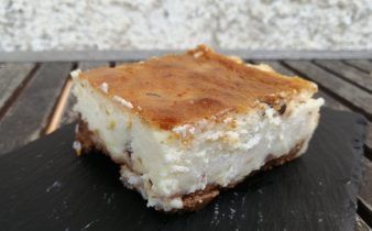 chocolate polka dots cheesecake - pan uvas y queso