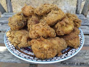 pollo kfc - pan uvas y queso