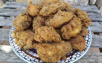 pollo kfc - pan uvas y queso
