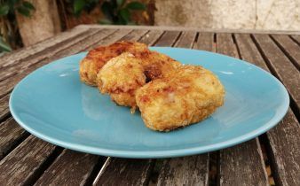 croquetas de jamon en thermomix - pan uvas y queso