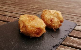 Croquetas de cocido thermomix - pan uvas y queso