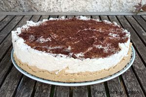 tarta de queso y chocolate thermomix - pan uvas y queso