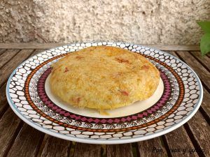 tortilla arroz - pan uvas y queso